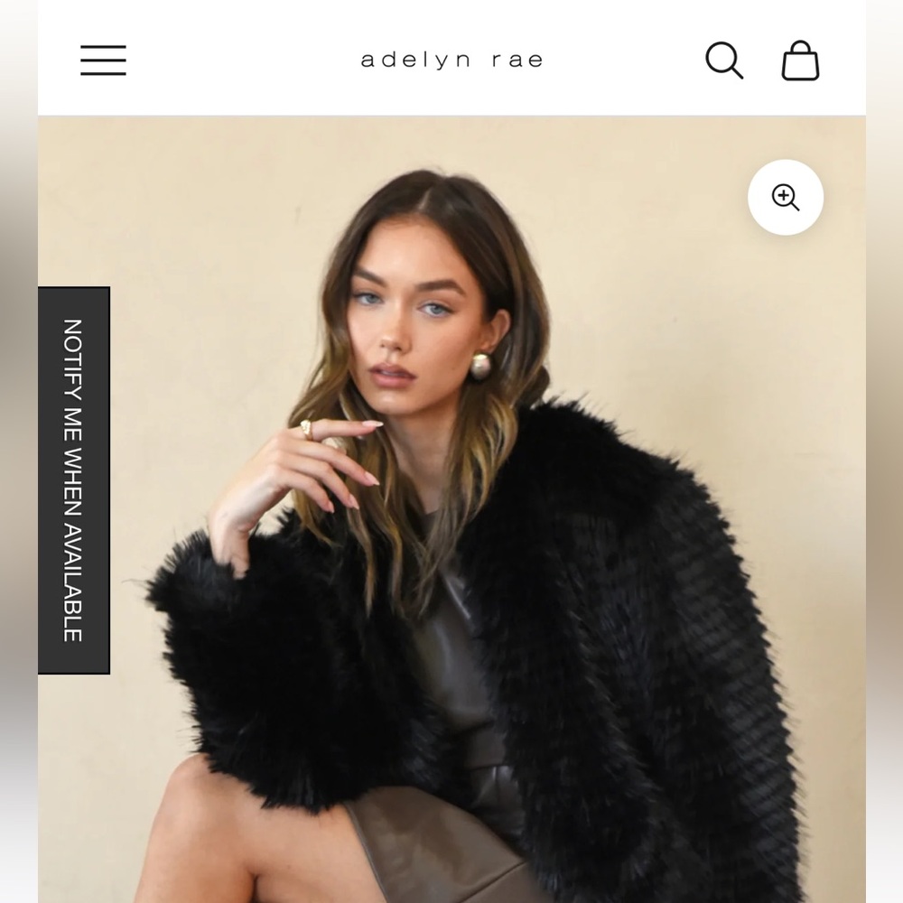 NWT Adelyn Rae Lana Faux Fur Coat - Picture 10 of 10
